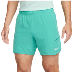 Men's shorts Nike Dri-Fit Advantage Short 7in - washed teal/lime blast/white