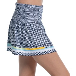 Women's skirt Lucky in Love Cool Urbana Long Check Me Out Smock Skirt - midnight