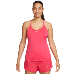 Women's top Nike Dri-Fit One Elastika Standard Fit Tank - light fusion red/white