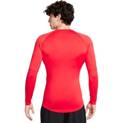 Men’s compression clothing Nike Pro Dri-FIT Tight Long-Sleeve Fitness Top - university red/black