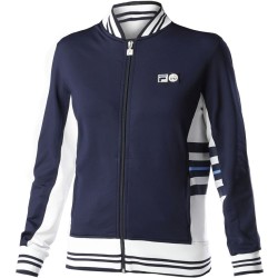 Women's jumper Fila Georgia Jacket Women - peacoat/white alyssum