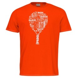 Boys' t-shirt Head Padel TYPO T-Shirt JR - tangerine