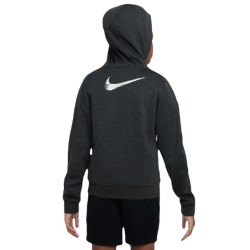 Boys' jumper Nike Therma-FIT Multi+ Full-Zip Training Hoodie -black/anthracite/white
