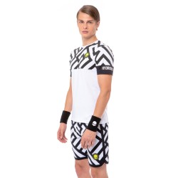 Men's T-shirt Hydrogen Tech Labyrinth Tee - white/black