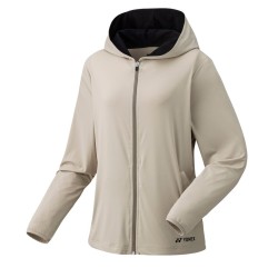 Women's jumper Yonex Womens Full-Zip Hoodie - sand beige