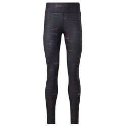 Women's leggings Reebok TS Run Lux Bold Tight-Kinetic Stripe W - black
