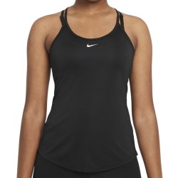 Women's top Nike Dri-Fit One Elastika Standard Fit Tank W - black/white