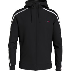 Men's Jumper Tommy Hilfiger Trim Full Zip Hoody - black