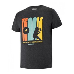 Men's T-shirt Babolat Exercise Message Tee Men - black heather