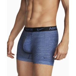Men's Boxers Nike Dri-Fit ReLuxe Boxer Brief 2P - navy coded print/worn blue heather