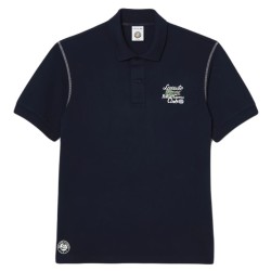 Men's Polo T-shirt Lacoste Sport Roland Garros Edition Pique Polo Shirt - bleu marine