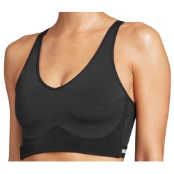 Women's bra Bj_rn Borg Performance Top Mid V Support W - black beauty