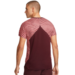 Men's T-shirt Nike Dri-Fit Slam Tennis Top - night maroon/white