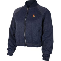 Women's jumper Nike Court Jacket PS NT W - obsidian/silver/wheat