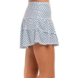 Women's skirt Lucky in Love Playing In Paradise Versa Tile High Low Skirt - aegean blue