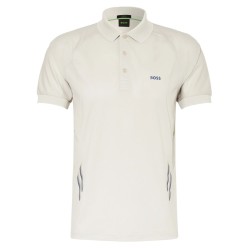 Men's Polo T-shirt BOSS Piraq Active Slim Fit Polo Shirt - light beige