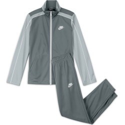 Boys' tracksuit Nike U Swoosh Futura Poly Cuff TS - smoke grey/smoke grey/white/white