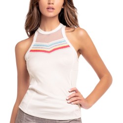 Women's top Lucky in Love Desert Vibes Sahara Tank - white