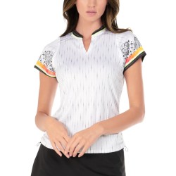 Women's T-shirt Lucky in Love Paisley In Love Heat Wave Short Sleeve - white