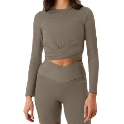 Women's long sleeve T-shirt Bj_rn Borg Cross Long Sleeve - fallen rock