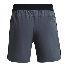 Men's shorts Under Armour Men's UA Armor Print Peak Woven Shorts - gray/black