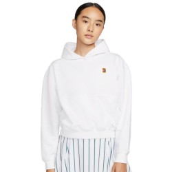 Women's jumper Nike Court Fleece Tennis Hoodie W - white
