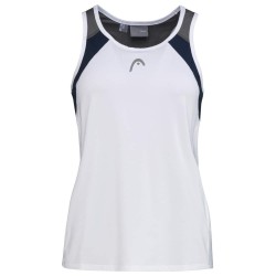Women's top Head Club 22 Tank Top W - white/dark blue