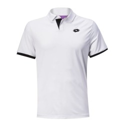 Men's Polo T-shirt Lotto Top Ten III Polo PL - bright white/all bla