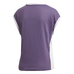 Women's T-shirt Adidas Women Tee Heat Ready - purple tint/tech purple