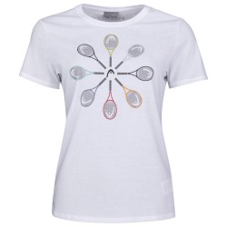 Girls' T-shirt Head Racquet T-Shirt G - white