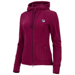 Women's jumper Fila Fleece Jacket Luna - magenta purple