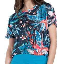 Women's T-shirt Lucky in Love Keepin It Rio Bon Voyage Bungee - midnight