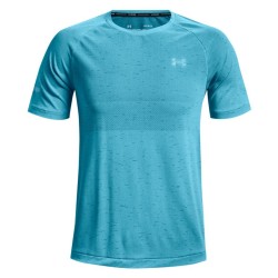 Men's T-shirt Under Armour Men's UA Vanish Seamless Run Short Sleeve - fresco blue/cruise blue