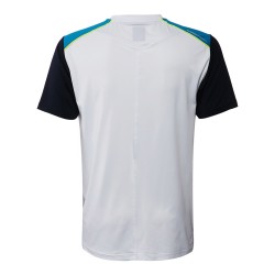 Boys' t-shirt Prince Shoulder Panel Crew - white/aqua