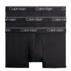 Men's Boxers Calvin Klein Low Rise Trunk Microfiber Stretch 3P - black