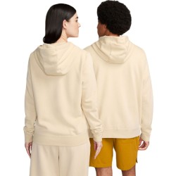 Women's jumper Nike Sportswear Club Fleece Full Zip Hoodie - sanddrift/white