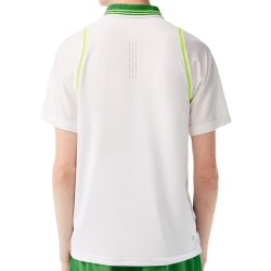 Men's Polo T-shirt Lacoste Sport Roland Garros Edition Logo Polo Shirt - white