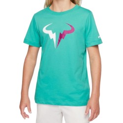 Boys' t-shirt Nike Court Dri-Fit Tee Rafa B - washed teal