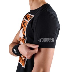 Men's T-shirt Hydrogen Court Cotton T-Shirt - black/orange tiger