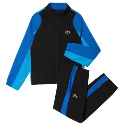 Boys' tracksuit Lacoste Tennis Colourblock Jogger Set - black/blue/blue