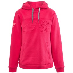 Girls' jumper Babolat Exercise Hood Sweat Jr - red rose
