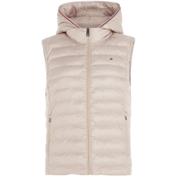 Women's vest Tommy Hilfiger LW Padded Global Stripe Vest - merino beige