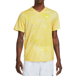Men's T-shirt Nike Court Dri-Fit Victory Novelty Top - saturn gold/white