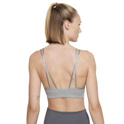 Women's bra Nike New York Indy Strappy Bra W - particle grey/pure/platinum