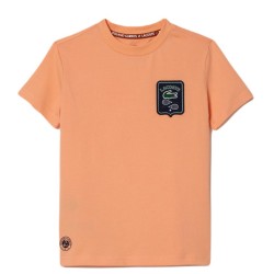 Boys' t-shirt Lacoste Sport Roland Garros Edition Badge T-shirt - light orange