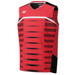 Men's T-shirt Yonex Men's Sleeveless Top - ruby red