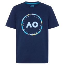Boys' t-shirt Australian Open Boys T-Shirt Round Logo - navy