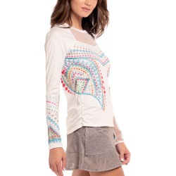 Women's long sleeve T-shirt Lucky in Love Desert Vibes Long Sleeve - white