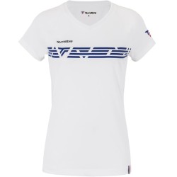 Women's T-shirt Tecnifibre Lady F2 Airmesh - white/royal
