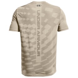Men's T-shirt Under Armour Men's Seamless Radial Short Sleeve - stone/black
